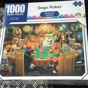 Dog Poker Jigsaw Puzzle🌷🌹🌺